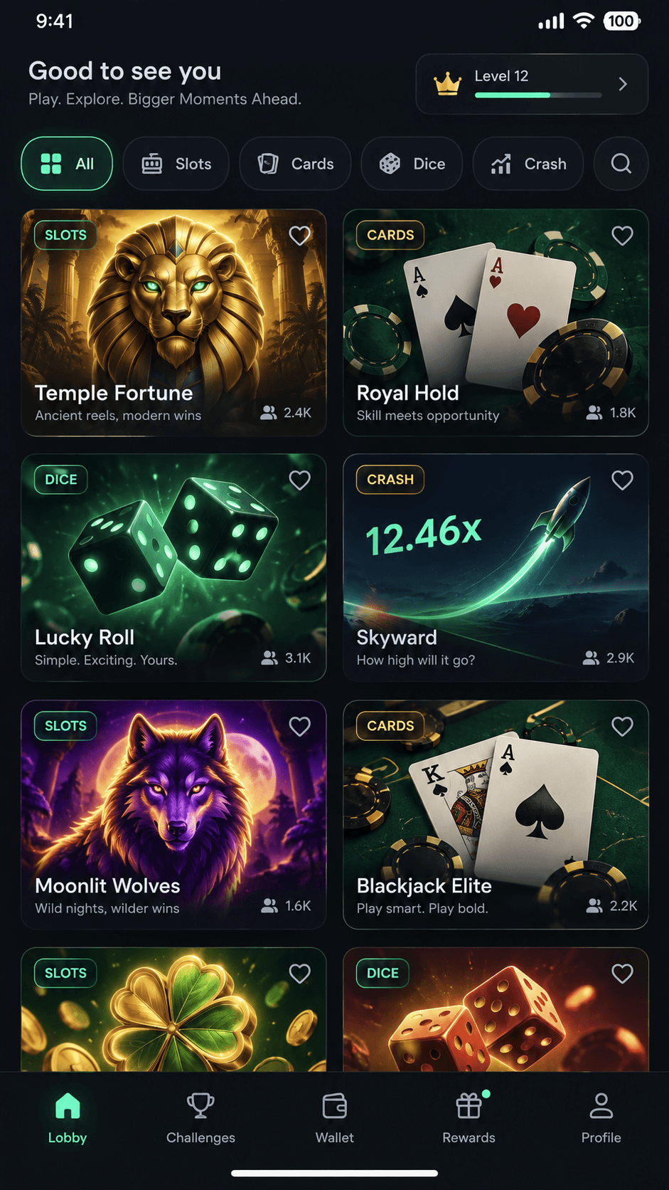 B9 Game Game lobby screenshot